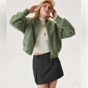 Thick Ponte Cargo Mini Skirt